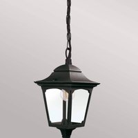 Elstead Chapel outdoor hanging light, black