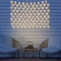 Globo Solar LED curtain light IP44 110 x 90 cm 100-bulb