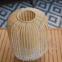 Forestier Bamboo Light M bordslampa 39 cm vit