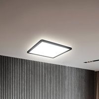 B.K. Licht LED panel Slim with remote control RGBW, 29 x 29 cm, black, backlight