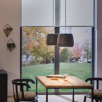 Paulmann lampshade Pirm, grey, Ø 28 cm, metal