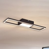 Reality Leuchten LED-taklampa Rigido fjärrkontroll CCT svart