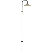 Bover vägglampa Platet A/05, svart/olivgrå, 142 cm, E14
