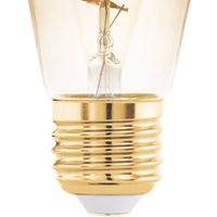 EGLO LED-lampa E27 4W ST48 2.000K Filamentlampa bärnstensfärgad dimbar