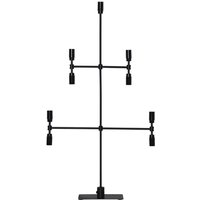 Kerzenleuchter Twice, schwarz, neunflammig, 91 cm