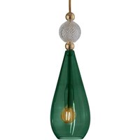 EBB & FLOW Smykke M boule en cristal doré à motif lierre