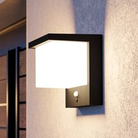 EGLO LED-utomhusvägglampa Frigento svart Höjd 15 cm, sensor