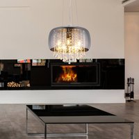 Globo Kalla hanging light with decorative glass crystals