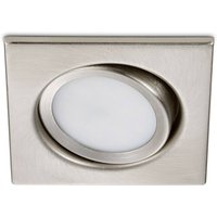 Trio Lighting Lutbar LED-inbyggnadsspot Rila, nickel matt