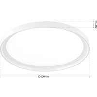Orion Plafonnier LED GAMMA, Ø 40 cm, blanc, télécommande, CCT à intensité variable