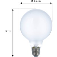 LUUMR Smart LED-lampuppsättning med 2 E27 G95 7W matt Tuya
