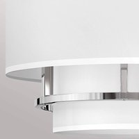 HINKLEY Suspension Graham Duo Mount 3 lampes à Ø 40,6cm nickel poli