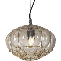 Karman Hängeleuchte Ginger, gelb, Höhe 20 cm Glas, E27
