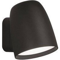 Bover LED-utomhusvägglampa Nut, ljusgrå, aluminium/stål