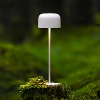 Konstsmide Lille LED rechargeable table lamp, height 36 cm, white, IP54, USB