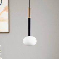 miloox by Sforzin Mose pendant light, copper, shade height 39 cm, 1-bulb, glass