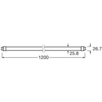 OSRAM LED-rörlampa T8 10W energiklass 840 120cm