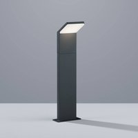 Trio Lighting LED-väglampa PEARL, höjd 50 cm, antracit, metall, IP54