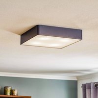 Argon Oro ceiling light made of steel and glass, grey, 35cm