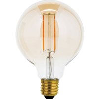 ORION LED-globlampa E27 G95 6W amber 2 200 K dimbar