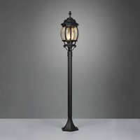 Trio Lighting Elvo path light, matt black, height 100 cm, aluminium