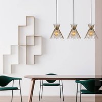 Opviq Pendant light Kirpi 3089 3-fg. linear Ø34cm gold