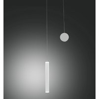 Fabas Luce LED-hänglampa Prado, vit, metall, dimbar