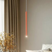 SIGMA Hänglampa Sopel 1, tegelröd, 1 lampa, stål, Ø 5 cm