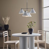 Markslöjd Suspension Klint en métal blanc à quatre lampes