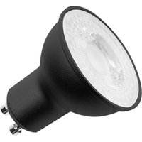 SLV LED reflektor GU10, 6 W, 3.000K, dimbar, svart