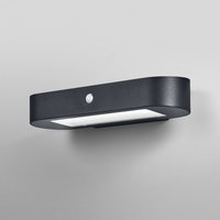 OSRAM LED-sensorvägglampa ENDURA STYLE SOLAR OVAL 34 cm 840