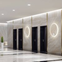 Fabbian Olympic LED-vägglampa 3 000 K Ø110cm vit