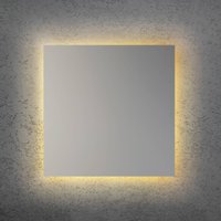 Escale LED-vägglampa BLADE Q, matt silver, 44 x 44 cm, metall, dimbar