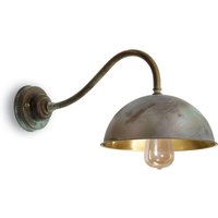 Moretti Luce Vägglampa Circle mässing antik/polerad djup 49 cm