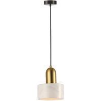 Viokef Suspension Marble, abat-jour entier, blanche