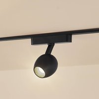 Lindby spot LED 48 V Lumaro, noir, Ø 6,2 cm, intensité variable