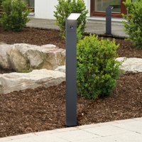 Trio Lighting borne lumineuse LED à capteur PEARL, hauteur 50 cm, métal anthracite, IP54