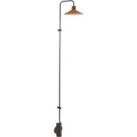 Applique murale LED Platet A/06 de Bover, noir/terracotta, 154 cm