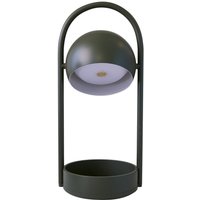 FRANDSEN LED rechargeable table lamp Ball Portable, olive green, steel