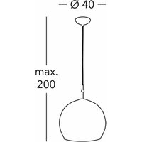 Kolarz Luna hänglampa, Ø 40 cm, gräddfärgad, glas