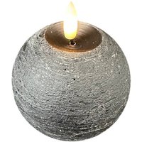 STERNTALER LED wax candle, black, height 9 cm, ball, battery operated