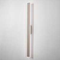Nowodvorski Lighting LED-vägglampa Isla, sand, aluminium, höjd 100 cm, IP54