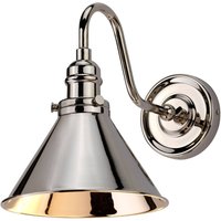 Elstead Vägglampa Provence, polerat nickel