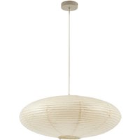 Lindby Hängeleuchte Gerald, Ø 60 cm, beige, Papier, E27