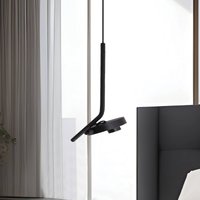 Viokef LED hanging light Factory, black, Ø 15 cm, metal