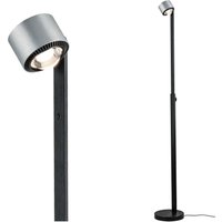 Paulmann LED floor lamp Aldan, metal, adjustable, dimmable