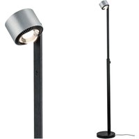 Paulmann LED-golvlampa Aldan, metall, justerbar, dimbar