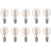 Arcchio filament LED bulb E14 G45, set of 10, 3000 K