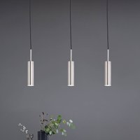 Schöner Wohnen Stina LED pendant light 3-bulb nickel