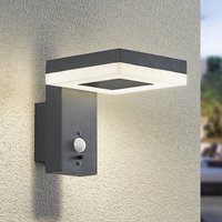 Lindby Laira LED-solcells-utomhusvägglampa 15,5 cm